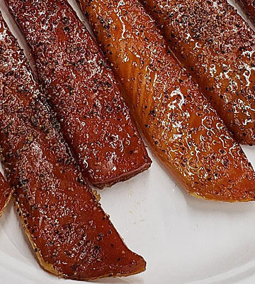 honey smoked salmon strips