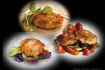 seafood cake sampler