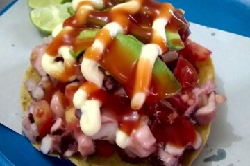 street food squid tostadas