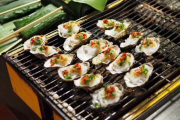 oyster grilling