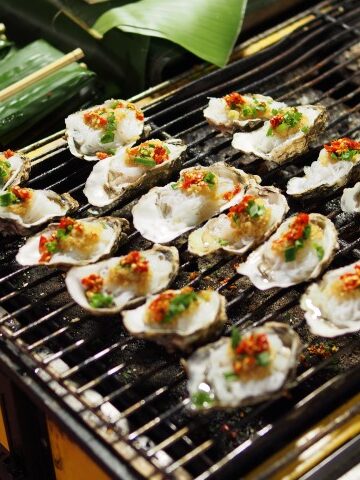 oyster grilling