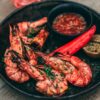 traeger grilled shrimp on plate