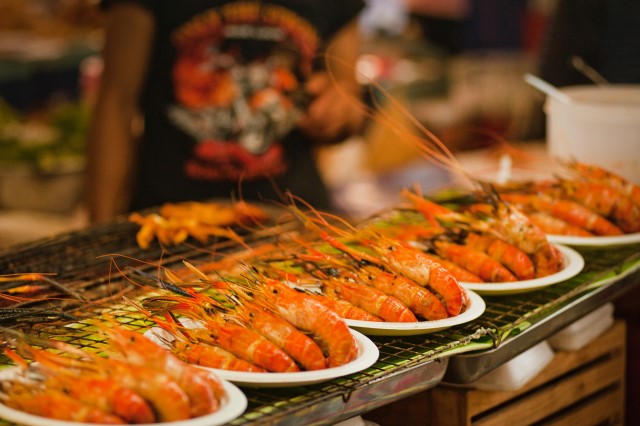 aquaculture seafood on table