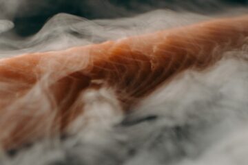 smoking salmon