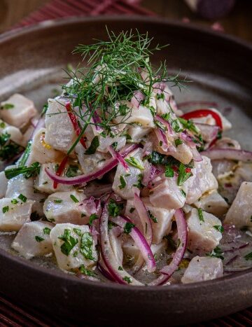 peruvian mixed seafood ceviche